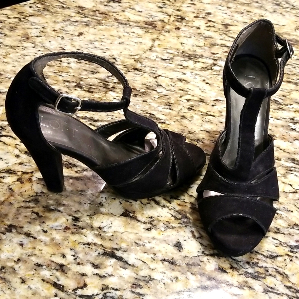 Loft black heels